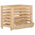 vidaXL Box na zemiaky 60x40x50 cm masívne borovicové drevo