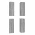 vidaXL TV skrinky 4 ks sivé sonoma 30,5x30x90 cm spracované drevo