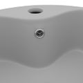 vidaXL Luxusné umývadlo, prepad, matné svetlosivé 36x13 cm, keramika