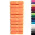 vidaXL Prémiové umývacie utierky SOLUND 10 ks oranžové 30x30 cm 600 g/m²