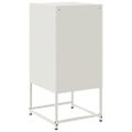 vidaXL Nočné stolíky 2 ks biele 36x39x78 cm oceľ