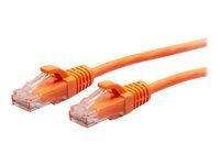 Orange - Patch kábel - RJ-45 (M) do RJ-45 (M) - 30 cm - 4,8 mm - UTP - CAT 6a - lisovaný, prevedenie bez hrbolčekov - oranžová