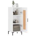 vidaXL Komoda lesklá biela 34,5x34x90 cm spracované drevo