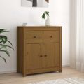 vidaXL Komoda medovo-hnedá 70x35x80 cm masívne borovicové drevo