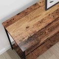 vidaXL Konzolový stôl Staré drevo 100 x 34.5 x 75 cm Kompozitné drevo