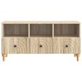 vidaXL TV skrinka 102 x 34,5 x 50 cm Sonoma dub Konštruované drevo