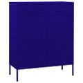 vidaXL Zásuvková skrinka námornícka modrá 80x35x101,5 cm oceľ