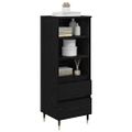 vidaXL Highboard Čierny dub 40 x 36 x 110 cm Kompozitné drevo