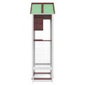 vidaXL Domček pre vtáky mocha káva 91,5x53x170 cm masívna borovica
