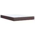 vidaXL Boxspring posteľ s matracom tmavohnedá 160x200 cm látka
