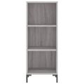 vidaXL Komoda sivý dub sonoma 34,5x32,5x90 cm kompozitné drevo