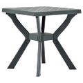 vidaXL Bistro stolík, zelený 70x70x72 cm, plast