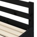vidaXL Vysúvacia denná posteľ čierna 90x190 cm masívna borovica