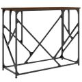 vidaXL Konzolový stolík hnedý dub 100x40x80 cm kompozitné drevo