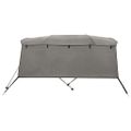 vidaXL Strieška Bimini s 4 oblúkmi a stenami 243x(200-213)x137 cm