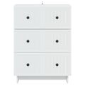 vidaXL Zásuvkový kabinet Biela 66 x 34,5 x 90 cm Kompozitné drevo