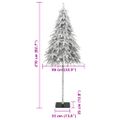 vidaXL Umelý vianočný stromček so snehovými vločkami 210 cm