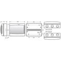 Rozvádzač Acqua 3912-TB IP65, 12mod., na omietku, nepriehľ. dvere, 215x305x110mm
