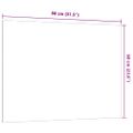 vidaXL Nástenná magnetická tabuľa čierna 80x60 cm tvrdené sklo