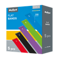 Latexová sada cvičebních pásů Long Band Ls-1, 1,5-11,5 kg, 5 pásů, barevná, REBEL ACTIVE