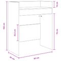 vidaXL DJ stôl Betónovo sivá 82 x 45 x 102 cm Kompozitné drevo