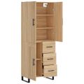 vidaXL Vysoká skrinka dub sonoma 69,5x34x180 cm spracované drevo