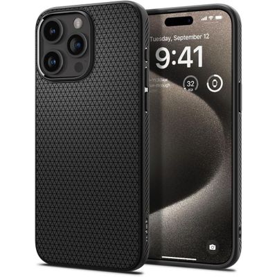 Púzdro Spigen Liquid Air pre iPhone 15 Pro Max 6,7" matná čierna