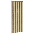 vidaXL Záves proti hmyzu z chenille Tmavohnedá a béžová 90 x 220 cm