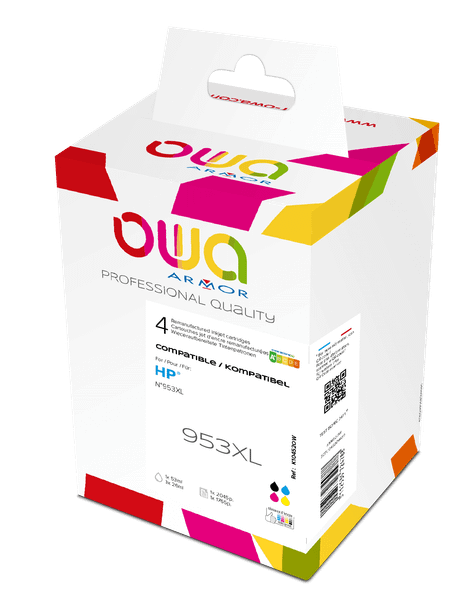 OWA ARMOR ink sada kompatibilná s HP L0S70AE/F6U16-18AE, CMYK