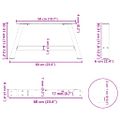 vidaXL Nohy konferenčného stolíka v tvare A, 2 ks, antracitové, 60 x (30-31) cm, oceľ