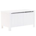 vidaXL Úložný box s vekom RANA biely 100x49x54 cm borovicový masív