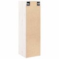 vidaXL Nástenné skrinky 2ks biele 30x30x100cm masívne borovicové drevo