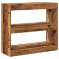 vidaXL Skriňa na knihy/Izbový prepážka Old Wood 80x30x72 cm