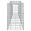 vidaXL Oblúkové gabionové koše 2 ks 400x50x80/100cm pozinkované železo