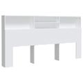 vidaXL Čelo postele so skrinkou biele 200x19x103,5 cm