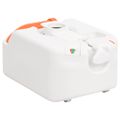 vidaXL Integrované kempingové WC biele 24+17 l HDPE a oceľ