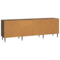 vidaXL TV skrinka 150 x 31 x 50 cm Dymový dub Kompozitné drevo