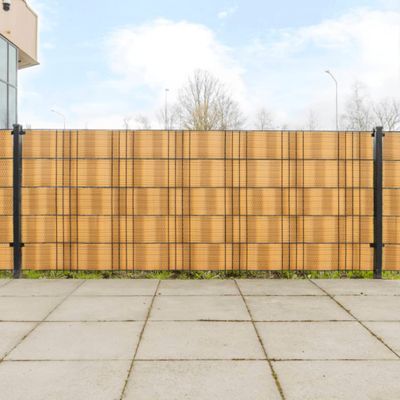 vidaXL Balkónové zásteny 10 ks bledohnedé 255x19 cm polyratan