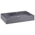 vidaXL Umývadlo čierne 58x39x10 cm mramor