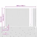 vidaXL Hexagonálny plot s stĺpom 50 x 1,2 m PVC potiahnutá oceľ Sivá
