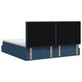 vidaXL Polohovací postel s matrací Modrá 200 x 200 cm Látka