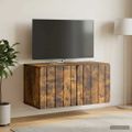 vidaXL Nástenná TV skrinka 59,5 x 31 x 30 cm Dymový dub
