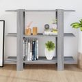 vidaXL Knižnica/deliaca stena sivý dub sonoma 100x30x87 cm