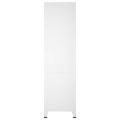 vidaXL Industriálna skriňa biela 90x50x180 cm kovová