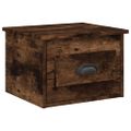 vidaXL Nástenné nočné stolíky 2 ks dymový dub 41,5x36x28cm