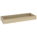 vidaXL Terasové nástenné police 2 ks dub 40x15x4 cm MDF