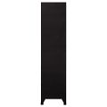 vidaXL Uzamykacia skriňa čierna 90x45x180 cm oceľová