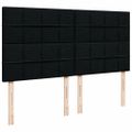 vidaXL Posteľný rám boxspring s matracom čierny 180x200 cm látka