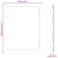 vidaXL Access Panel Biela 43,5 x 33 x 3 cm Oceľ