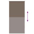 vidaXL Zatemňovacia roleta 64,4x120 cm, šírka látky 60 cm, kávová